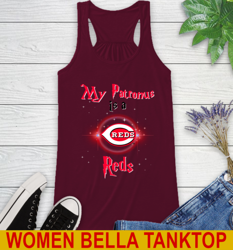 MLB Baseball Harry Potter My Patronus Is A Cincinnati Reds Racerback Tank 2