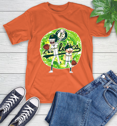 MLB Oakland Athletics Rick And Morty Baseball Sports T-Shirt 5