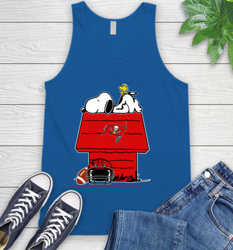 Tampa Bay Buccaneers NFL Football Snoopy Woodstock The Peanuts Movie Tank Top 5