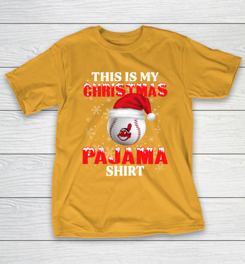 Cleveland Indians This Is My Christmas Pajama Shirt MLB T-Shirt 2
