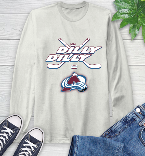 NHL Colorado Avalanche Dilly Dilly Hockey Sports Long Sleeve T-Shirt 12