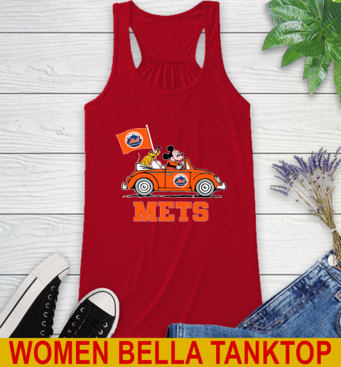 MLB Baseball New York Mets Pluto Mickey Driving Disney Shirt Racerback Tank 6