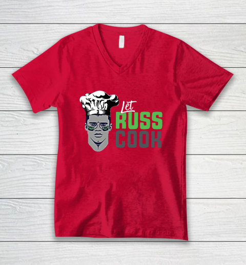 Let Russ Cook V-Neck T-Shirt 6