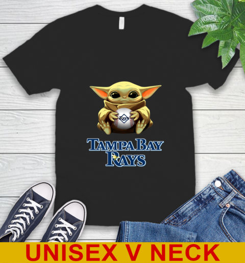 MLB Baseball Tampa Bay Rays Star Wars Baby Yoda Shirt 50