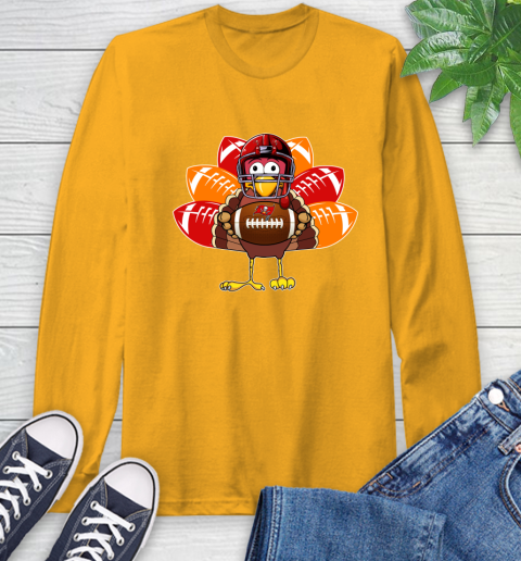 Tampa Bay Buccaneers Turkey Thanksgiving Day Long Sleeve T-Shirt 3