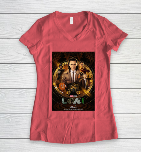Bare overfyldt agitation klinke Miss Minutes Marvel Loki Poster Women's V-Neck T-Shirt | Tee For Sports