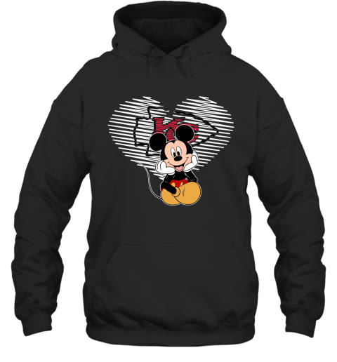 NFL Kansas City Chiefs The Heart Mickey Mouse Disney Football T Shirt 1AlB7UFB4UQ hoodie 23 95 151514 front black