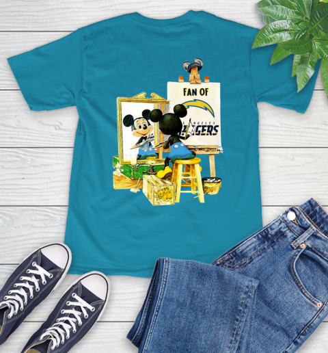 NFL Football Los Angeles Chargers Mickey Drawing Shirt 10