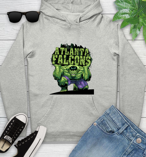 Atlanta Falcons NFL Football Incredible Hulk Marvel Avengers Sports Youth Hoodie
