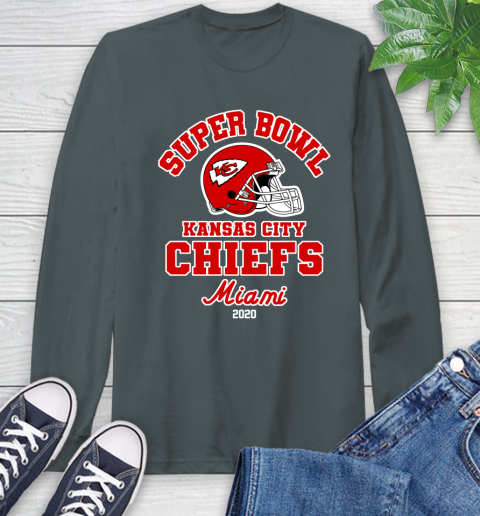 Kansas City Chiefs Super Bowl Champion Miami Logo 2020 NFL Shirts 60
