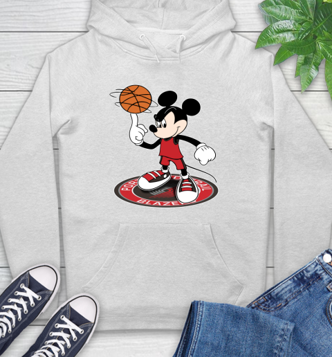 NBA Basketball Portland Trail Blazers Cheerful Mickey Disney Shirt Hoodie 2