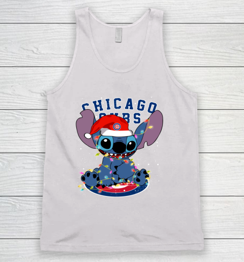 Chicago Cubs MLB noel stitch Baseball Christmas Tank Top