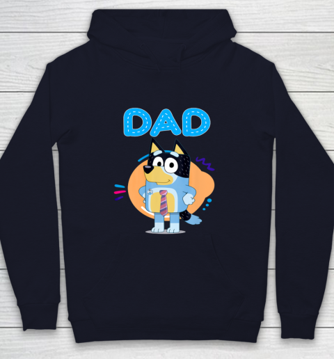 Bluey Dad Lover Forever Father's Day Youth Hoodie 3