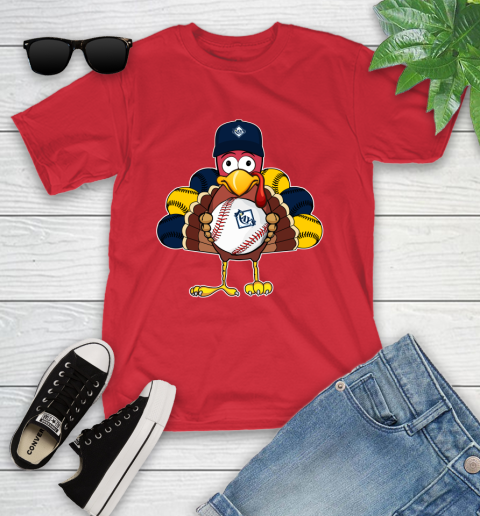Tampa Bay Rays Turkey thanksgiving Youth T-Shirt 10