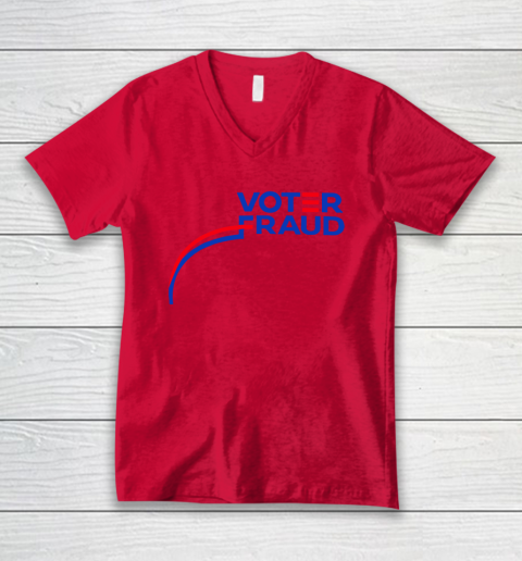 Voter Fraud V-Neck T-Shirt 3