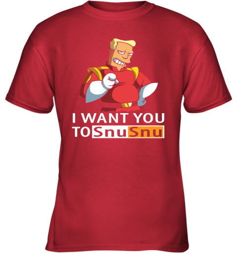 xhpt i want you to snusnu futurama mashup pornhub logo shirts youth t shirt 26 front red