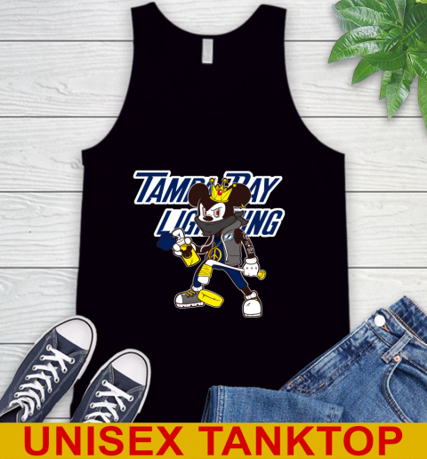 Tampa Bay Lightning NHL Hockey Mickey Peace Sign Sports Tank Top 2