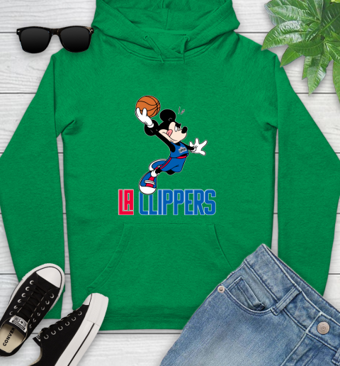 NBA Basketball LA Clippers Cheerful Mickey Mouse Shirt Youth Hoodie 7