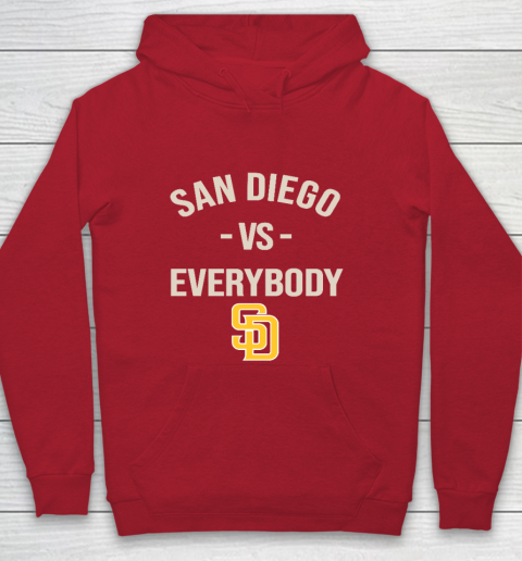 San Diego Padres Vs Everybody Youth Hoodie 7