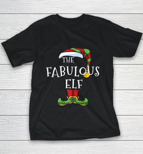 Fabulous Elf Family Matching Christmas Group Gift Pajama Youth T-Shirt