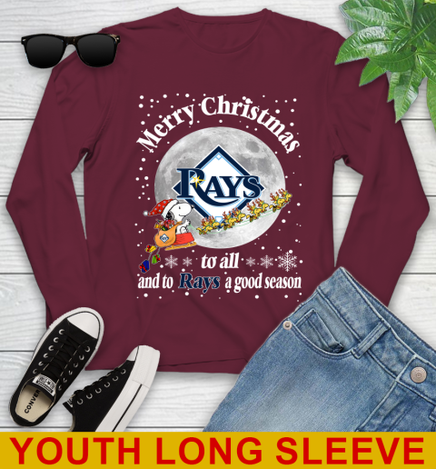 Tampa Bay Rays Merry Christmas To All And To Rays A Good Season MLB Baseball Sports Youth Long Sleeve 6