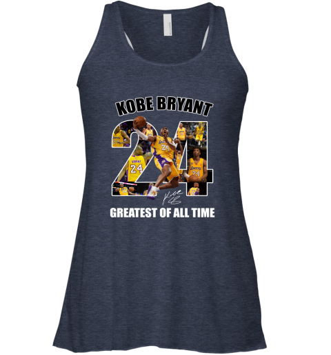Kobe Bryant Greatest Of All Time Number 24 Signature Racerback Tank