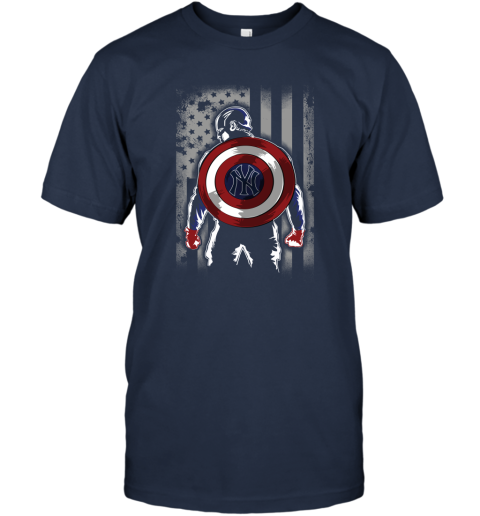 MLB New York Yankees Captain America Marvel Flag Baseball Sports - Rookbrand