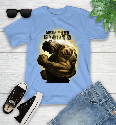 New York Giants NFL Football Hulk Marvel Avengers Sports Youth T-Shirt 15