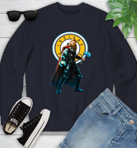 NBA Thor Avengers Endgame Basketball Indiana Pacers Youth Sweatshirt 3