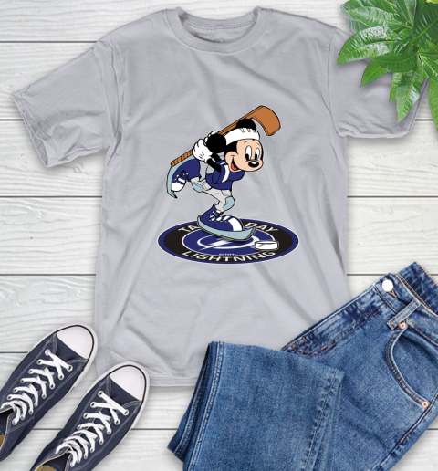 NHL Hockey Tampa Bay Lightning Cheerful Mickey Disney Shirt T-Shirt 6
