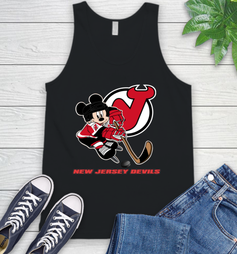 NHL New Jersey Devils Mickey Mouse Disney Hockey T Shirt Tank Top