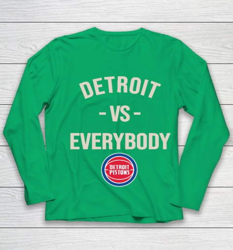 Detroit Pistons Vs Everybody Youth Long Sleeve 4