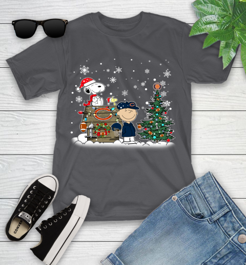 NFL Chicago Bears Snoopy Charlie Brown Christmas Football Super Bowl Sports Youth T-Shirt 6