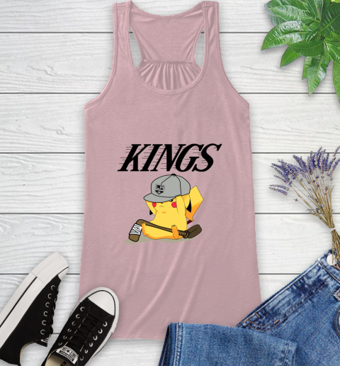 NHL Pikachu Hockey Sports Los Angeles Kings Racerback Tank 11