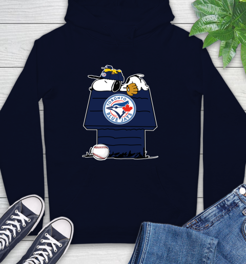 MLB Toronto Blue Jays Snoopy Woodstock The Peanuts Movie Baseball T Shirt Hoodie 4