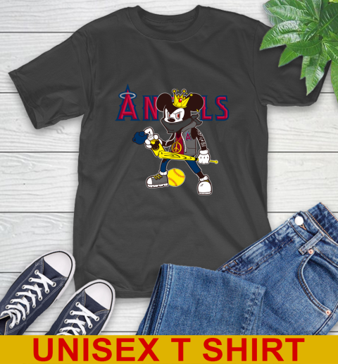 Los Angeles Angels MLB Baseball Mickey Peace Sign Sports T-Shirt 2