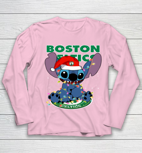 Boston Celtics NBA noel stitch Basketball Christmas Youth Long Sleeve 6