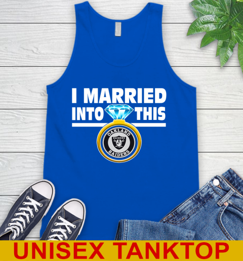 Oakland Raiders NFL Football I Married Into This My Team Sports Tank Top 4