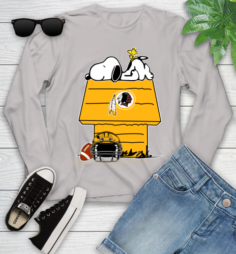 Washington Redskins NFL Football Snoopy Woodstock The Peanuts Movie Youth Long Sleeve 12