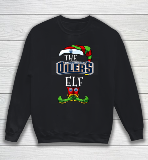 Edmonton Oilers Christmas ELF Funny NHL Sweatshirt