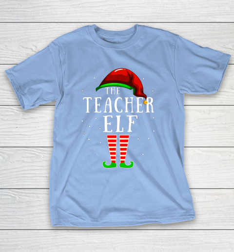 Teacher Elf Matching Family Group Christmas Party Pajama T-Shirt