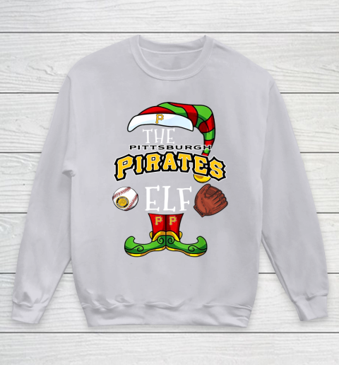 Pittsburgh Pirates Christmas ELF Funny MLB Youth Sweatshirt 3