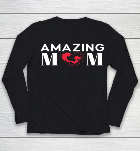 Mother's Day Funny Gift Ideas Apparel  Amazing Mom Mother Youth Long Sleeve