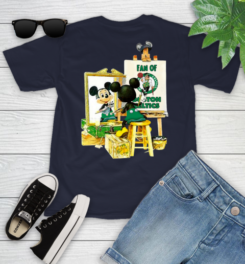 NBA Basketball Boston Celtics Mickey Drawing Shirt 95