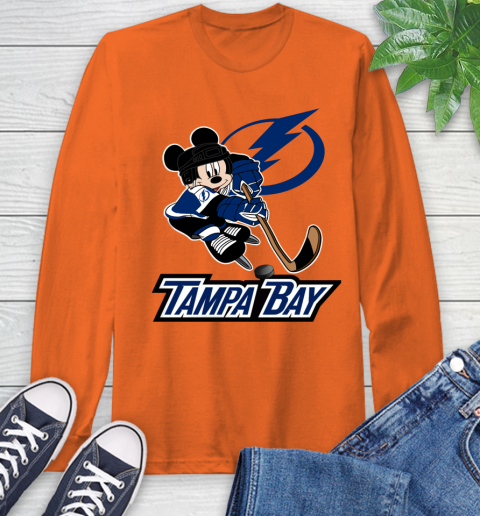 NHL Tampa Bay Lightning Mickey Mouse Disney Hockey T Shirt Long Sleeve T-Shirt 5