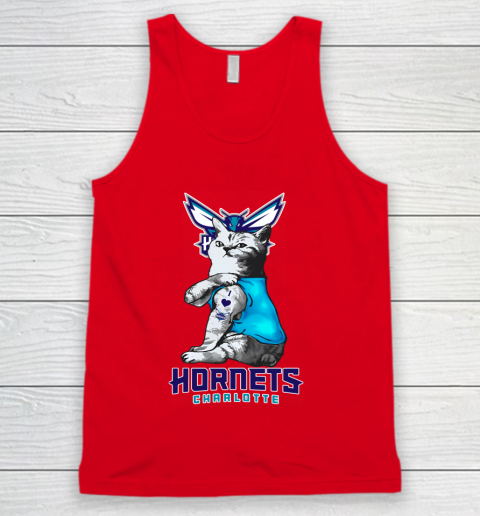 NBA Basketball My Cat Loves Charlotte Hornets Tank Top 5