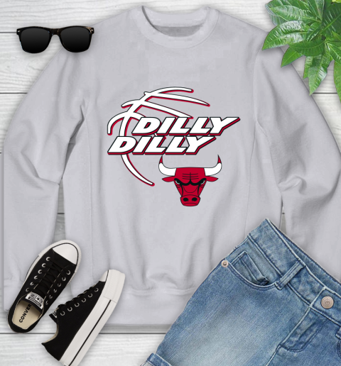 NBA Chicago Bulls Dilly Dilly Basketball Sports Youth Sweatshirt 4