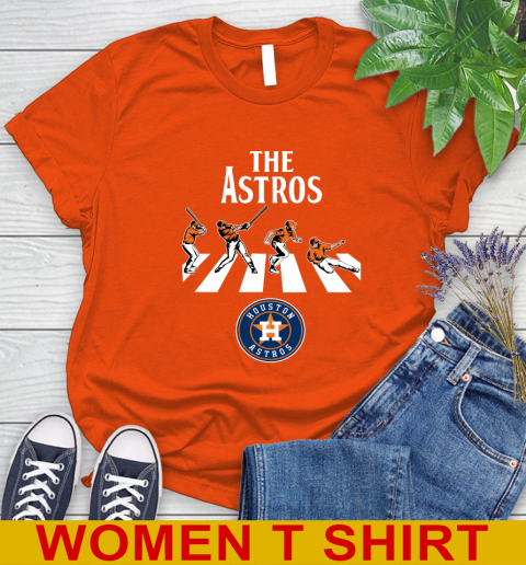 MLB Baseball Houston Astros The Beatles Rock Band Shirt Women's T-Shirt 3