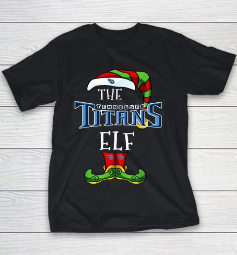 Tennessee Titans Christmas ELF Funny NFL Youth T-Shirt