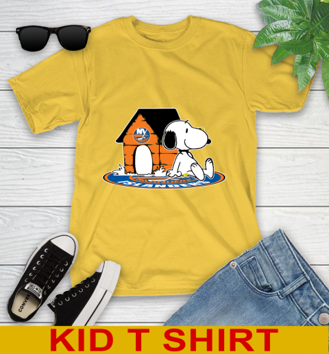 NHL Hockey New York Islanders Snoopy The Peanuts Movie Shirt Youth T-Shirt 8